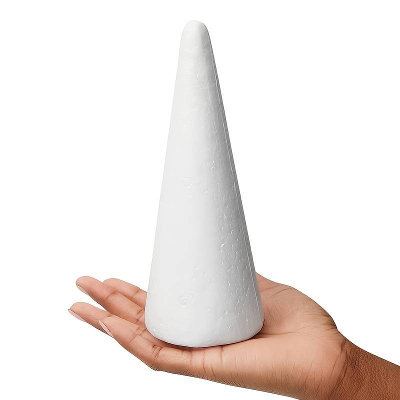 5pcs Foam Tree Cone For DIY Arts And Crafts Projects, Festival Decorations,  Party Decorations, Classroom Activities Christmas, Halloween, Thanksgiving